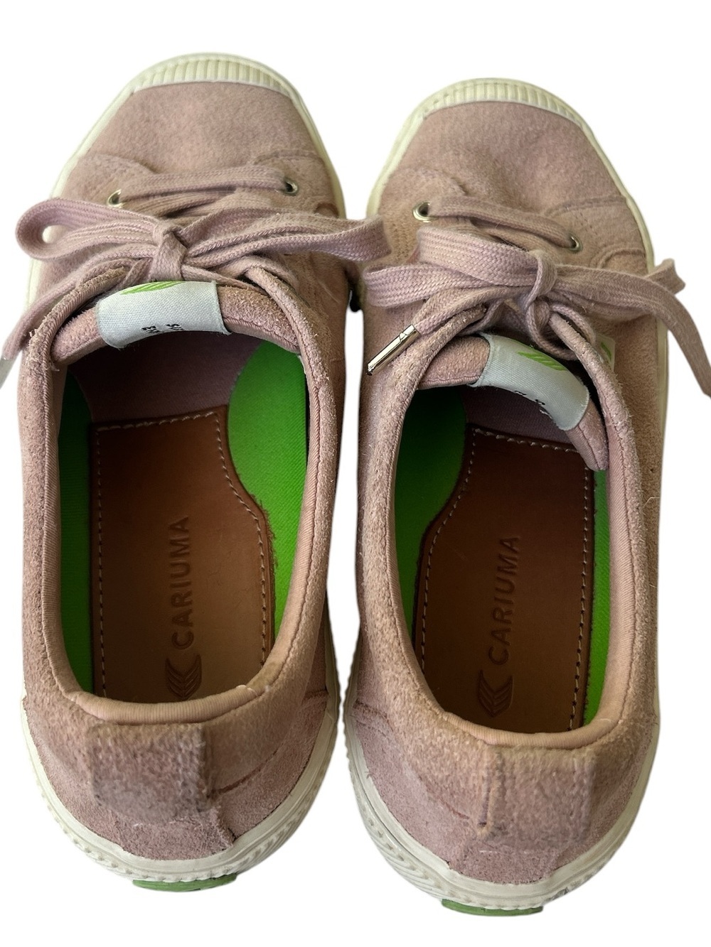 Cariuma Women's Dusty Pink Suede Low-Top Sneakers - Picture 6 of 9